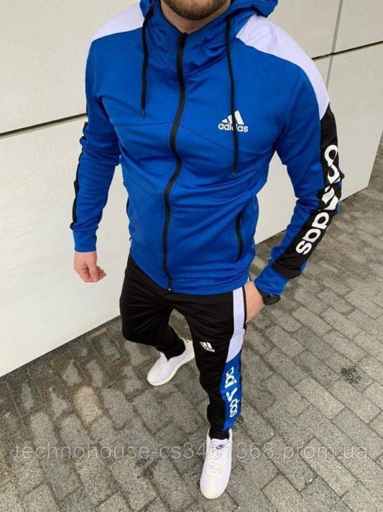 

Спортивний костюм Adidas 2021 мужской синий