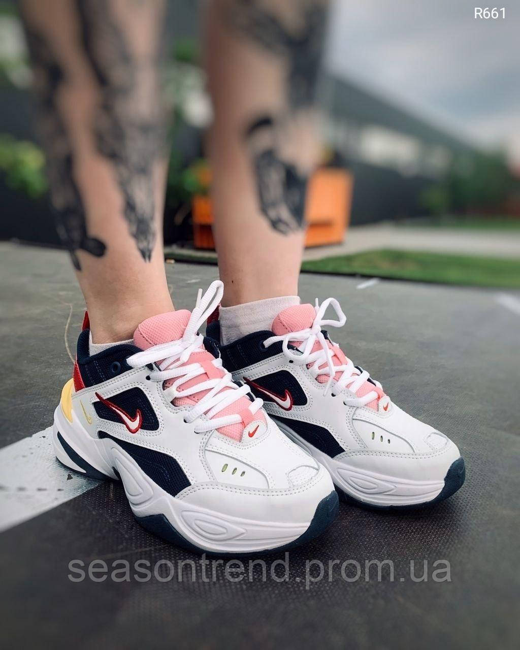 

Nike M2K Tekno Yellow Blue Red ") (Топ качество) Жіночі кросівки, Голубой