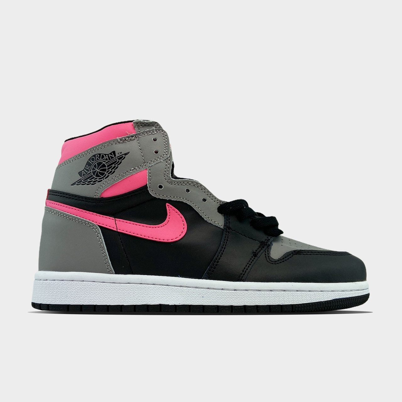 

Nike Air Jordan 1 Black Grey Pink. (Серый)