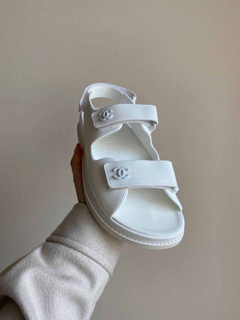 

Женские сандалиии Chanel "Dad" sandals White, Белый