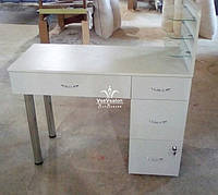 Маникюрный стол со стеклянными полочками для лака Модель V210, фото 1