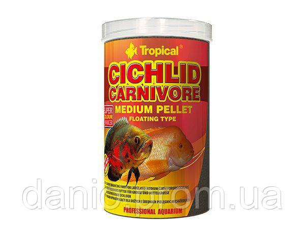 

Tropical Корм Tropical Cichlid Carnivore Medium Pellet пеллеты 1л /360гр