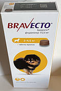 Бравекто Жувальна таблетка для захисту собак від кліщів і бліх 2-4.5 кг