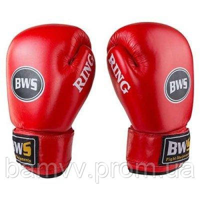 

Боксерские перчатки World Sport кожаные красные 8oz Bws Ring SKL11-281259, Красный