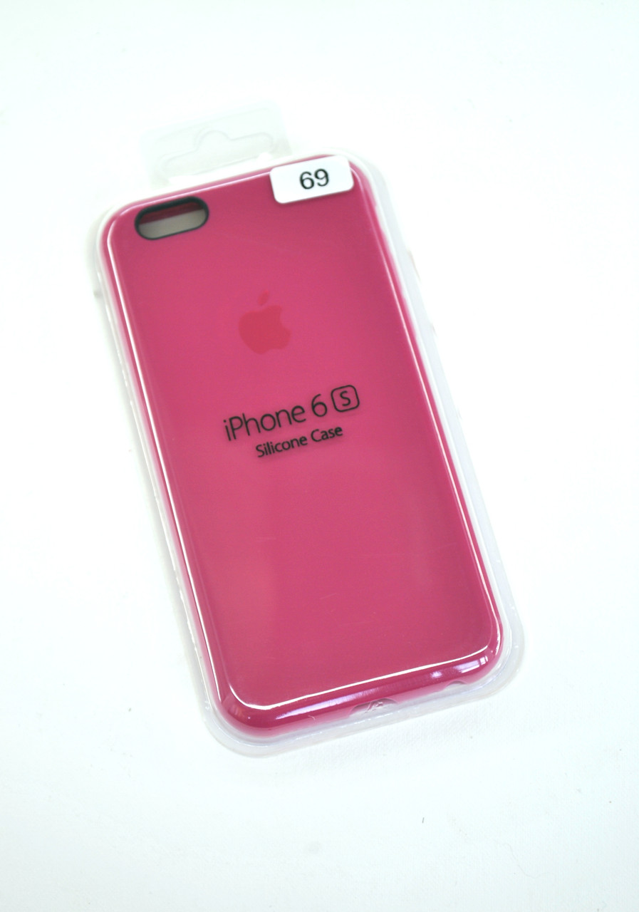 

Чехол для телефона iPhone 6 /6S Silicone Case original FULL №69 raspberry (4you)