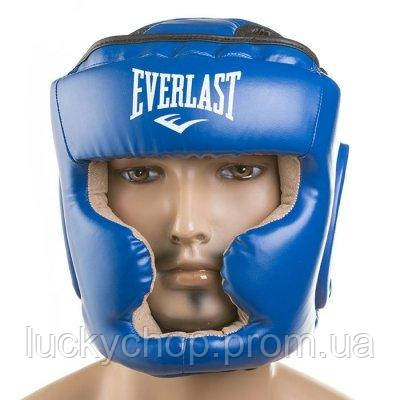 

Боксерский шлем закрытый Everlast Flex L синий SKL11-280837