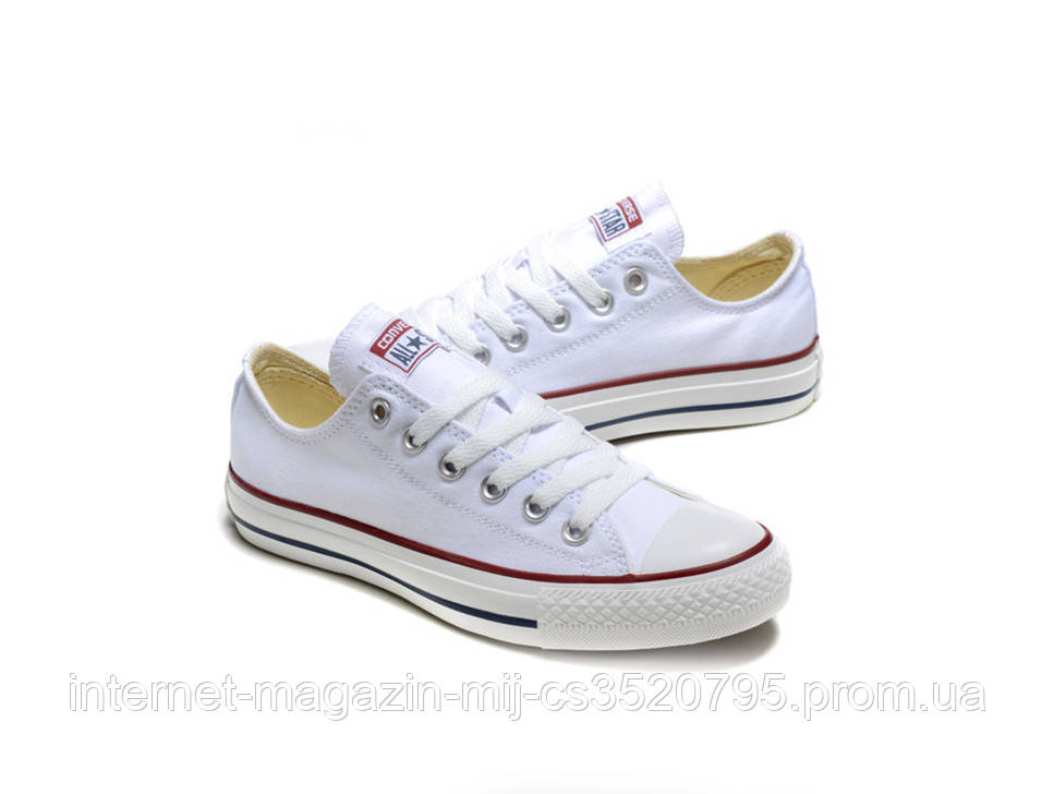 

Кеды Converse Style All Star Реплика Белые низкие (41р), Белый