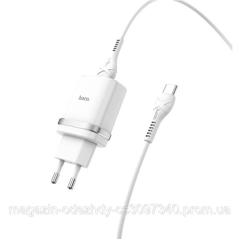 

СЗУ Hoco C12Q Smart QC3.0 (1USB/3A) + Type-C, Белый