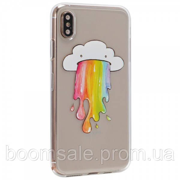 

Чехол TTech Cartoon TPU Series для Apple iPhone Xs Max Design 8 Transparent (BS-000066421), С рисунком