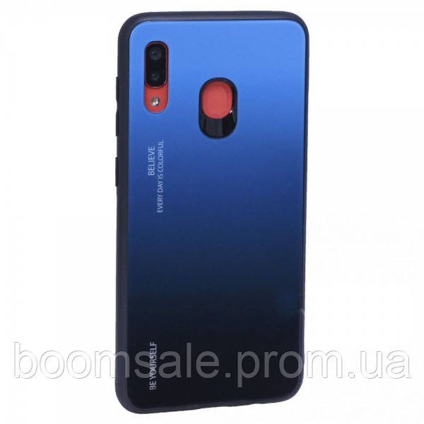 

Чехол TTech Gradient Glass Case для Samsung A20s 2019 (A207) 2019 Blue (BS-000068372), Синий