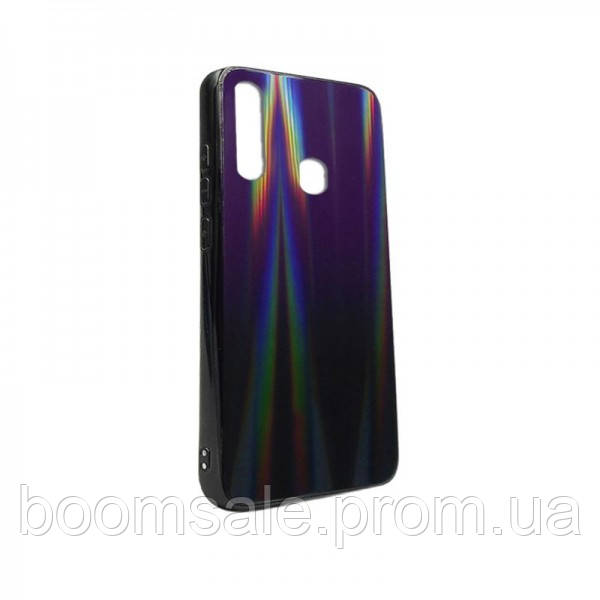 

Чехол для Samsung A20s 2019 (A207) TTech Glass Gradient Series 2 violet/black, Фиолетовый