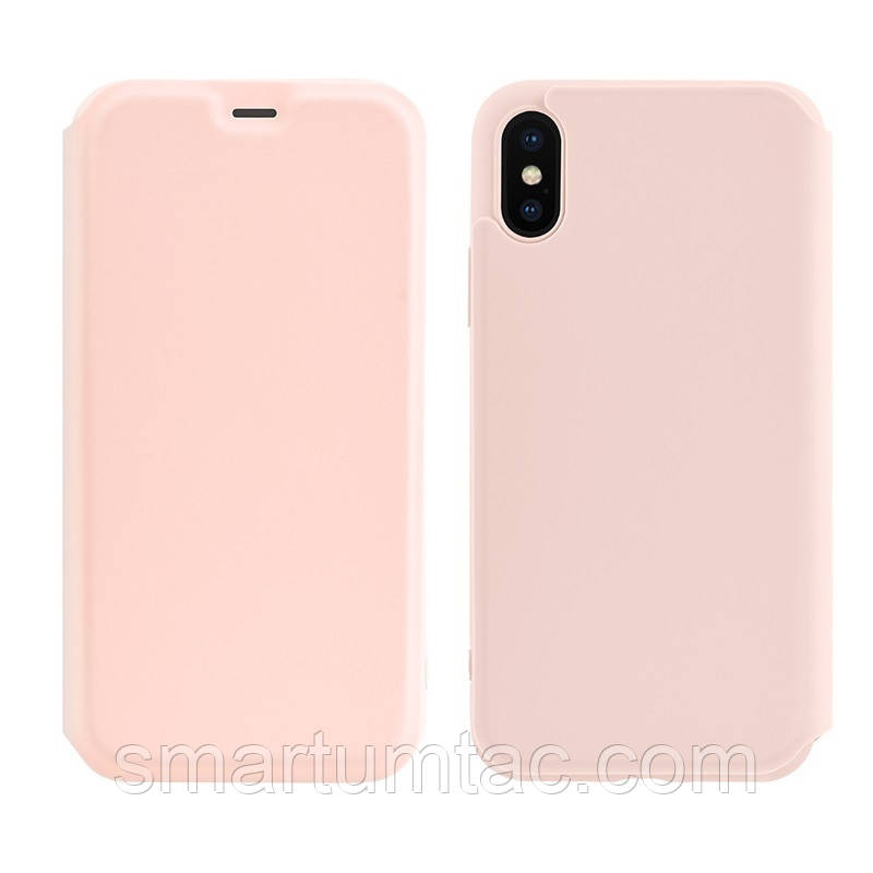 

Чехол-книжка Hoco Colorful series liquid silicone для Apple iPhone X/XS Pink, Розовый