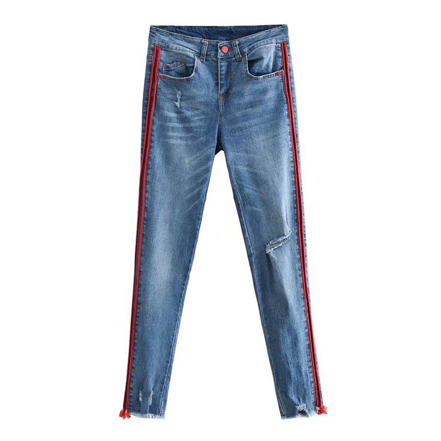 

Джинси жіночі slim fit з лампасами Stripes Berni Fashion (S)