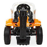 Дитячий електромобіль-Трактор з рухомим ковшем і підсвічуванням Bambi M 4260 помаранчевий для дітей від 2 до 6, фото 6