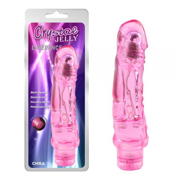 

Вибромассажер Crystal Jelly Limerence, Pink, Розовый