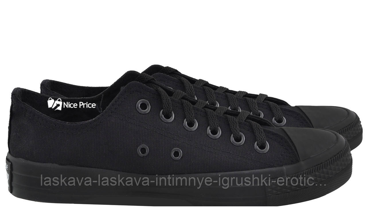 

Кеды Converse All Stars Black Monochrome Low M5039 (черные) 45, Черный