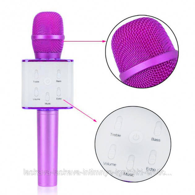 

Микрофон с динамиком Magic Karaoke Q7 Purple (11496)