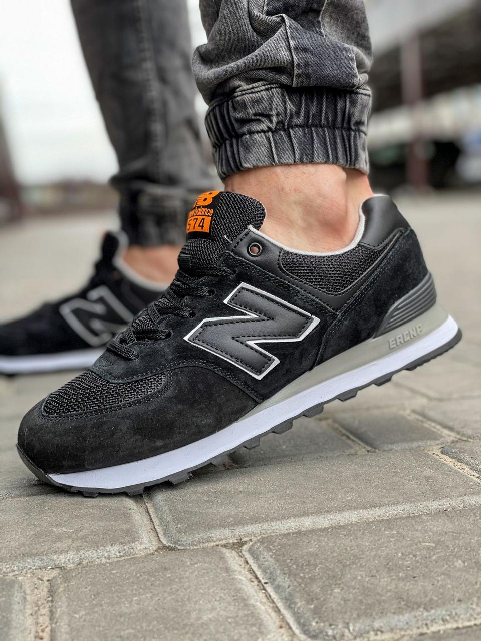 

Кроссовки мужские 18029, New Balance 574, черные, [ 41 42 43 44 45 46 ] р. 41-26,5см. 43, Черный