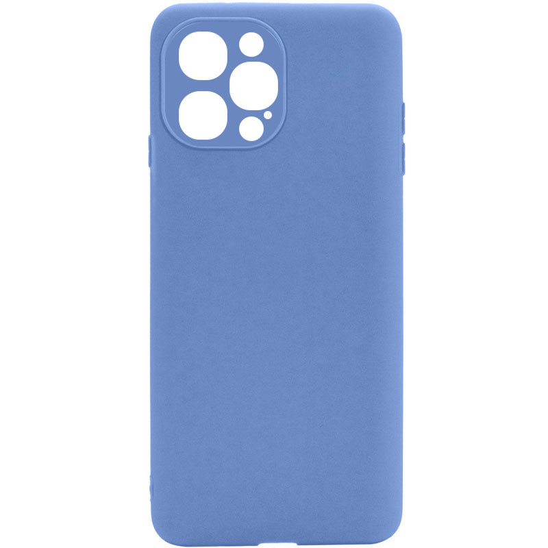 

Силиконовый чехол Candy Full Camera для Apple iPhone 12 Pro (6.1") Голубой / Mist blue