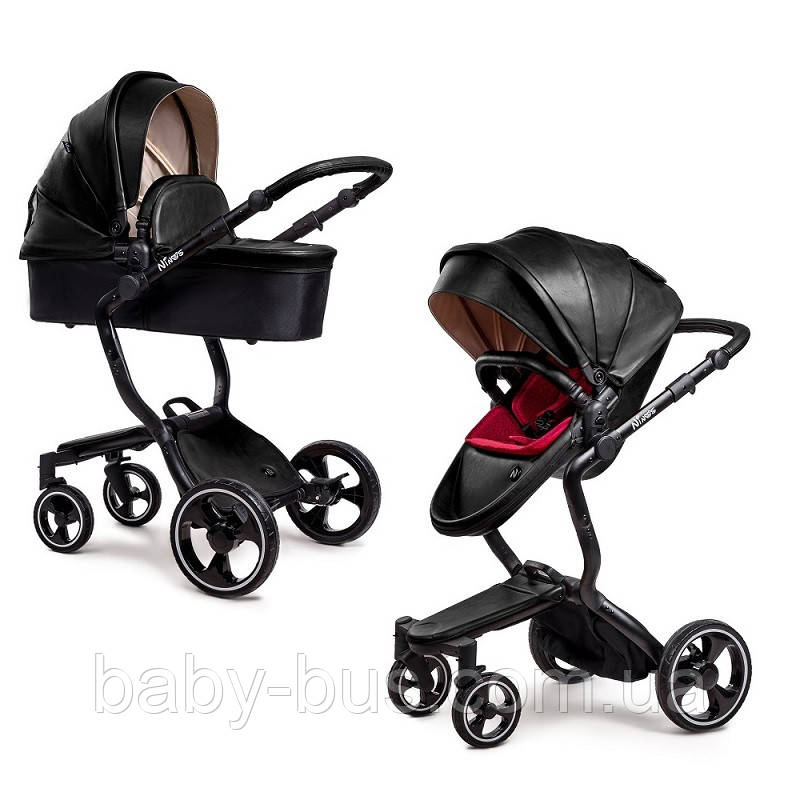 

Коляска 2в1 Ninos A-88 black edition, Черный