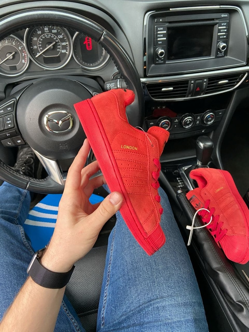 

Adidas Superstar London Full Red (Красный)