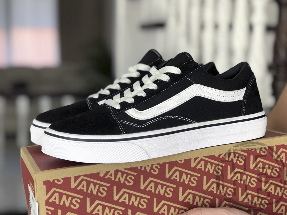 

Мужские кеды Vans Old Skool Black White VN000D3HY28 43, Черно-белый