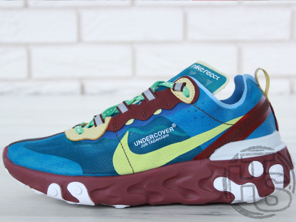 

Мужские кроссовки Nike x Undercover React Element 87 Blue/Yellow/Purple AQ1813-341 41, Разные цвета