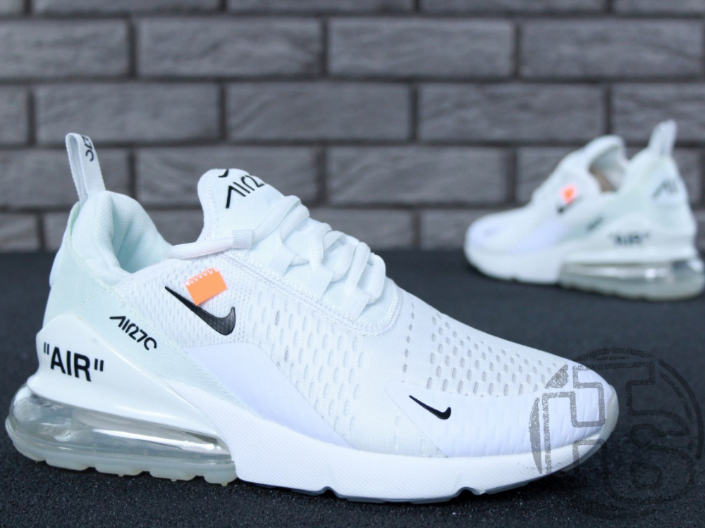 

Женские кроссовки Off-White x Nike Air Max 270 Triple White AH6789-110 38, Белый