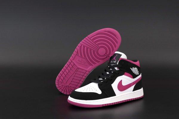 

Женские кроссовки Air Jordan 1 Mid Magenta BQ6472-005 37, Разные цвета