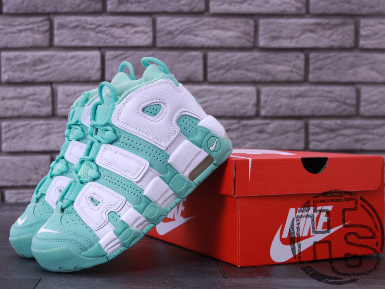 

Женские кроссовки Nike Air More Uptempo Island Green/White 415082-300, Бирюзовый