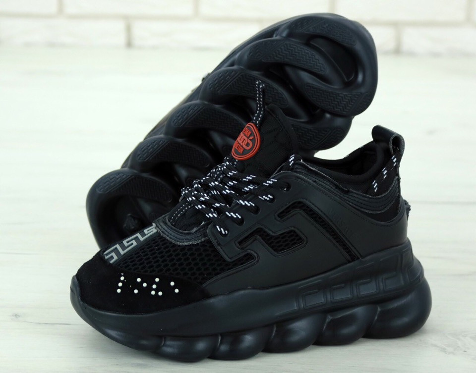 

Женские кроссовки Versace Chain Reaction 2 Triple Black DSU7071E.D7CTG-D41 38, Черный