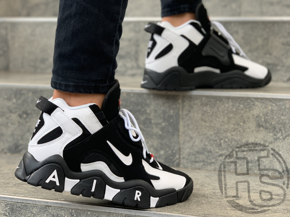 

Мужские кроссовки Nike Air Barrage Mid Black White AT7847-001 41, Черно-белый