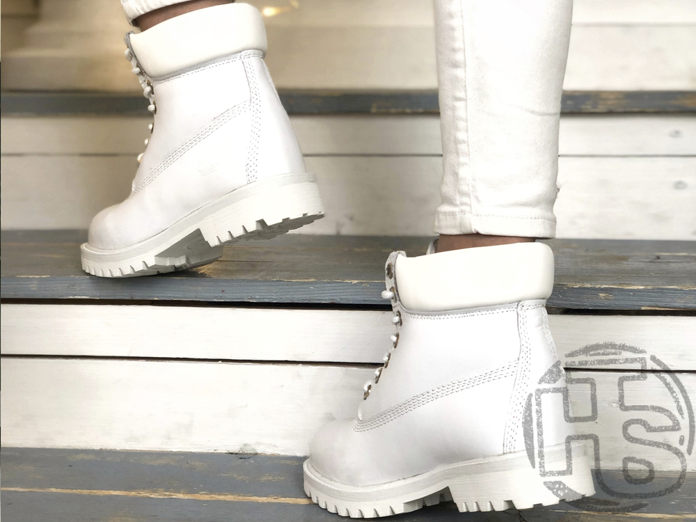 

Женские ботинки Timberland 6-Inch Premium Boot White (с мехом), Белый