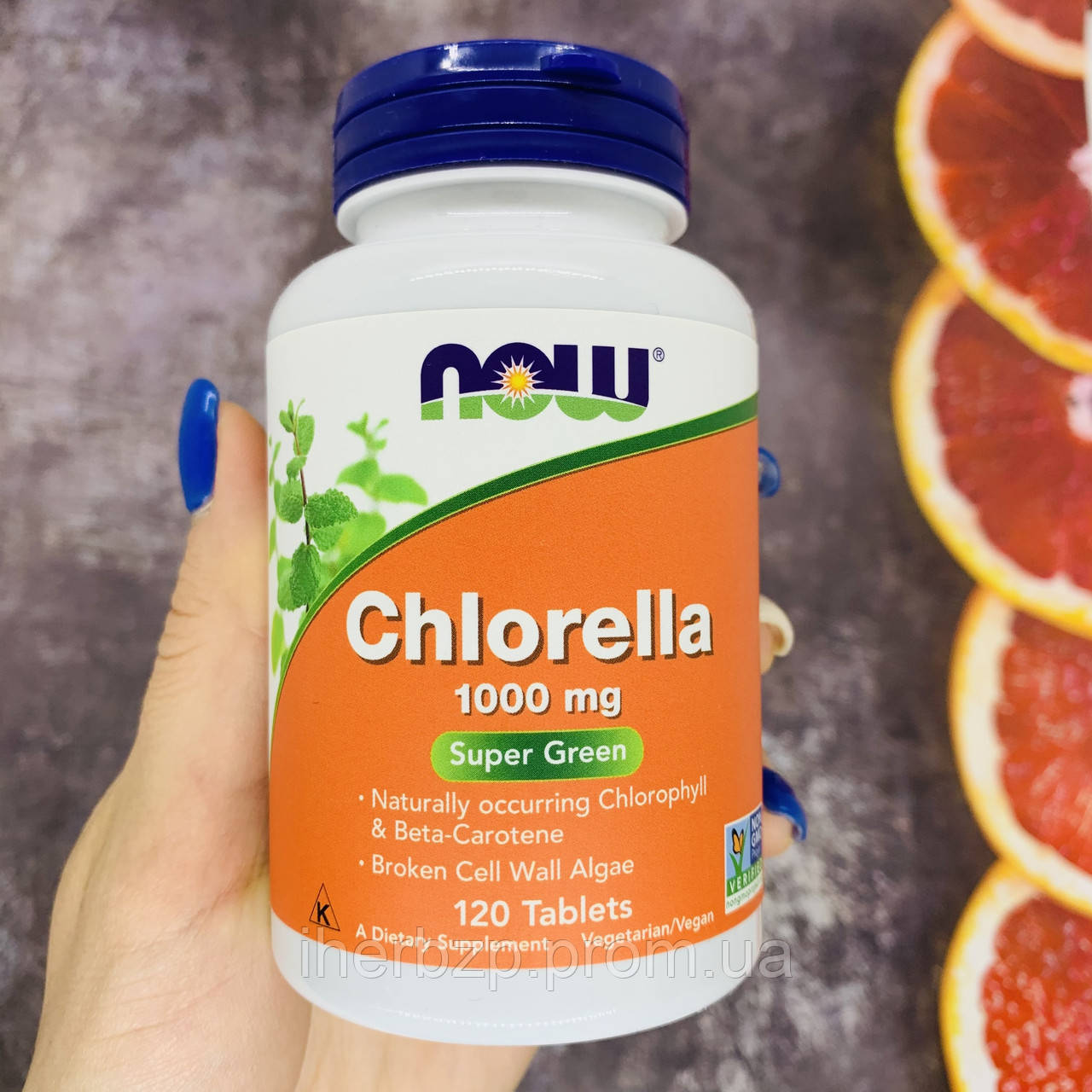 

Now Foods, хлорелла, chlorella, 1000 мг, 120 таблеток