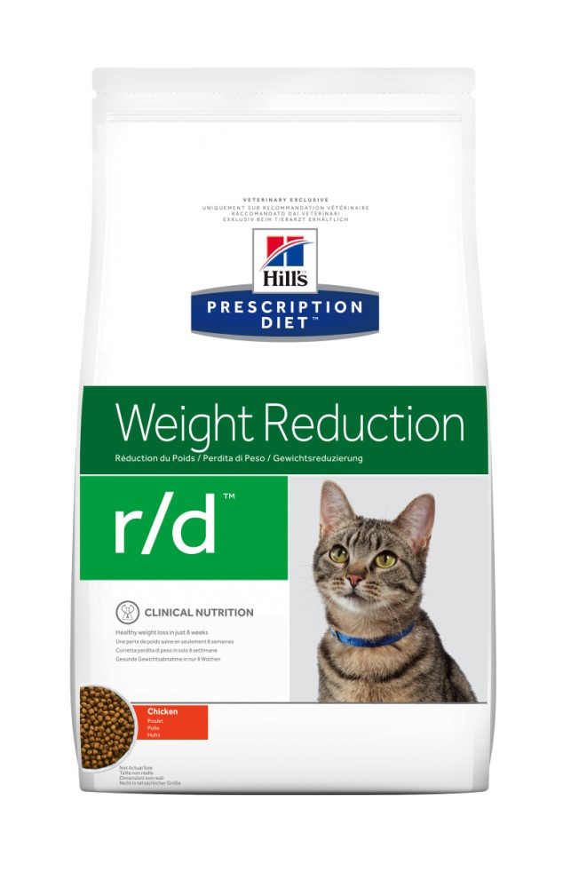 

Hill's Prescription Diet r/d Weight Reduction корм для кошек с курицей 1.5 кг