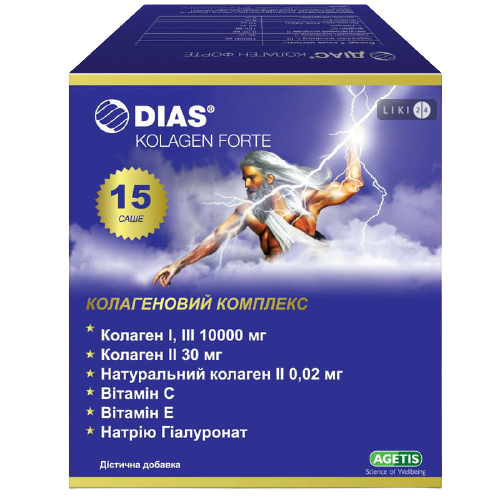 

ДИАС КОЛЛАГЕН, Agetis Supplements уп. №15 саше