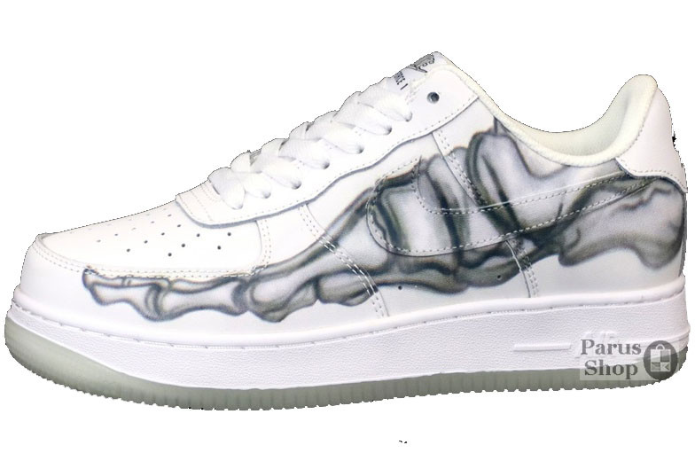 

Мужские кроссовки Nike Air Force 1 White, найк аир форс 42, Черный/белый