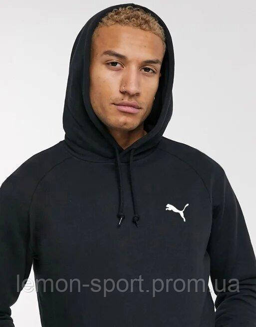 

Мужская спортивная толстовка, худи, кенгурушка Puma (Пума) Черный XXL