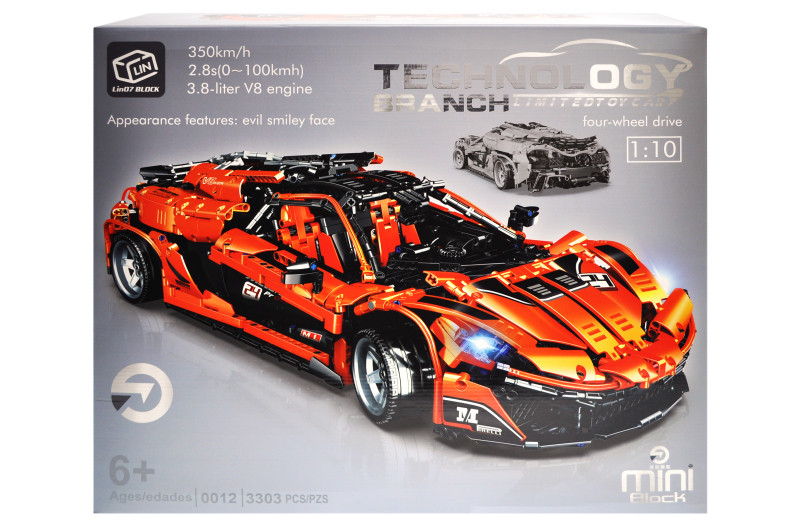 

Конструктор "TECHNIC" "McLaren" 3303дет 0012 р.46,8*39,3*14,9см