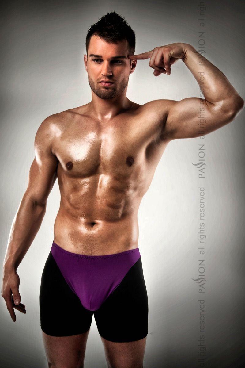 

Мужские шорты с фиолотовым гульфиком Passion 009 THONG violet S/M, Фиолетовый
