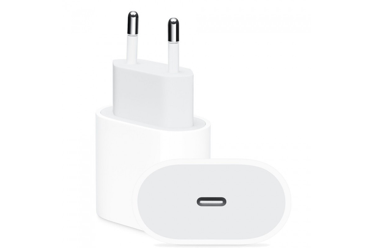 

Зарядное устройство Apple Power-Delivery Adapter 20W USB‑C сетевая зарядка для iPhone iPad блок питания Type-C, Белый