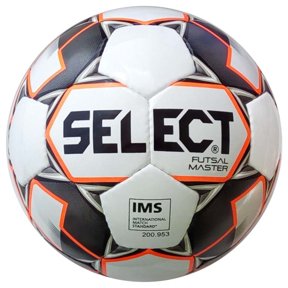 

Мяч футзальный Select Futsal Master NEW IMS (128) бел/оранж/черн