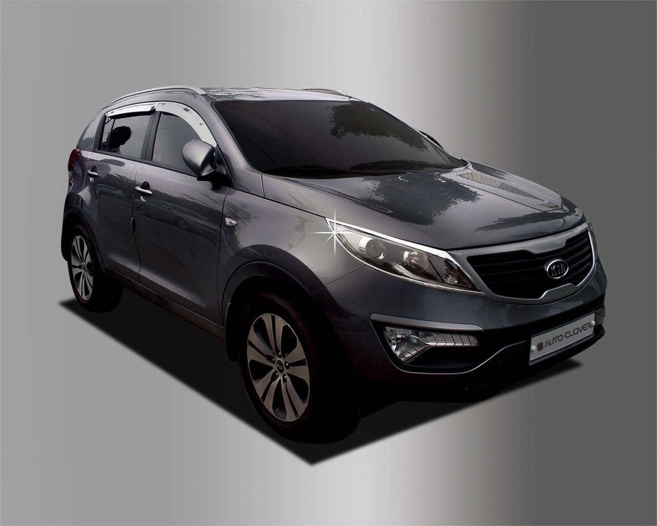 

Kia Sportage (2010-2015) Окантовка фар 2шт, Хром