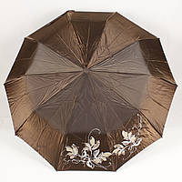 Зонт жіночий складаний коричневий напівавтомат 3 складання хамелеон Bellissimo, фото 1