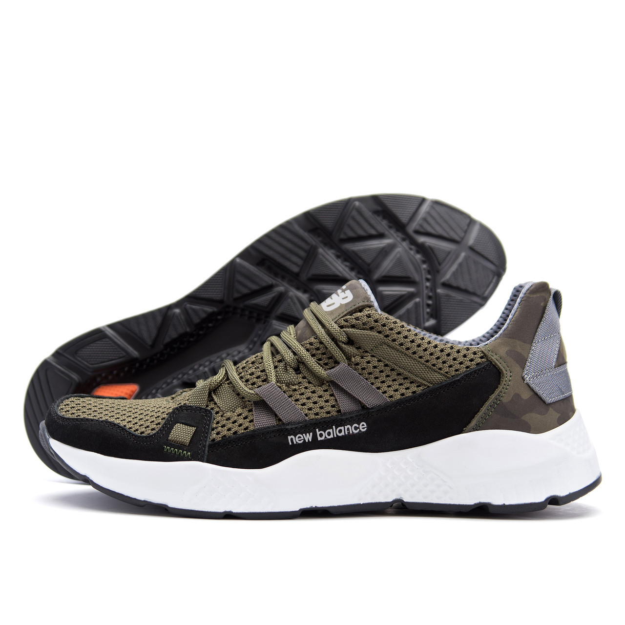 

Мужские летние кроссовки сетка New Balance Olive 43, Оливковый