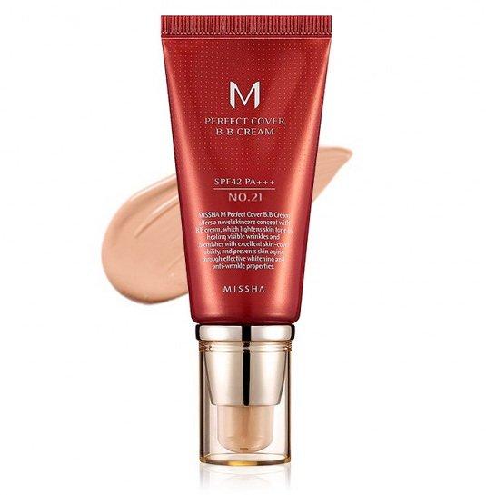 

BB крем с идеальным покрытием Missha Perfect Cover Cream B.B 50 мл №21