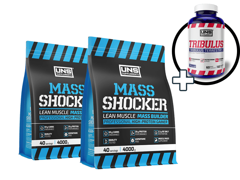 

X2 Mass Shocker - 4000g + Tribulus Terrestris - 60tabs