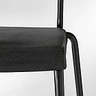 Барний стілець зі спинкою IKEA STIG 63 см Чорний (304.984.18), фото 2