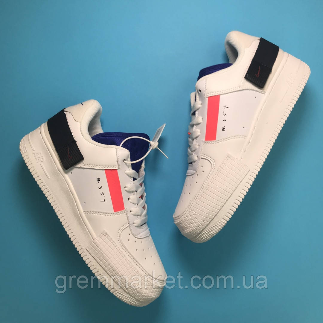 

Nike Air Force 1 White Red Orbit (Белый)