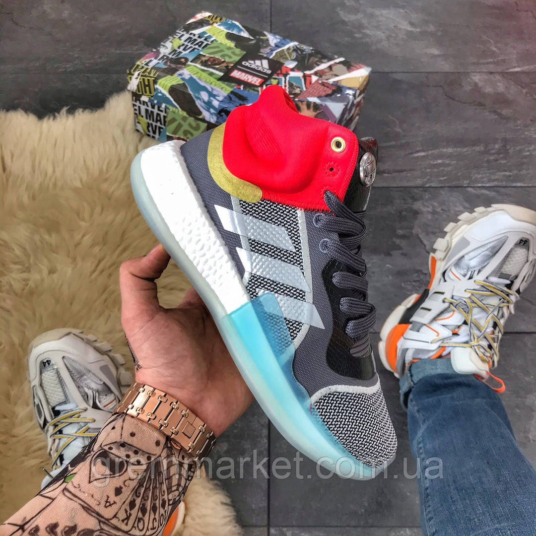 

Adidas Marquee Boost Grey Blue Red (Серый)